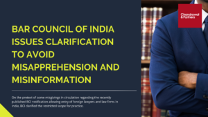 Read more about the article Bar council of India issues clarification to  avoid misapprehension and misinformation