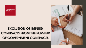 Read more about the article Exclusion of implied contracts from the purview of government contracts