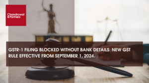 Read more about the article GSTR-1 FILING BLOCKED WITHOUT BANK DETAILS: NEW GST RULE EFFECTIVE FROM SEPTEMBER 1, 2024.