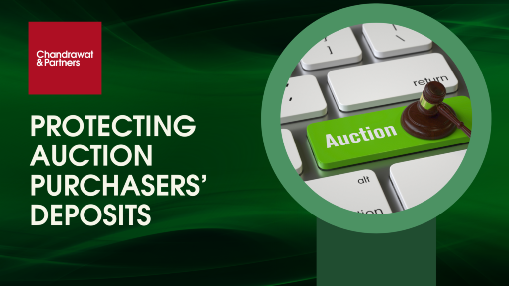 Protecting Auction Purchasers’ Deposits