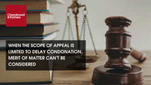 Read more about the article WHEN THE SCOPE OF APPEAL IS LIMITED TO DELAY CONDONATION, MERIT OF MATTER CAN’T BE CONSIDERED