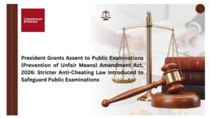 Read more about the article PRESIDENT GRANTS ASSENT TO PUBLIC EXAMINATIONS (PREVENTION OF UNFAIR MEANS) AMENDMENT ACT, 2026: STRICTER ANTI-CHEATING LAW INTRODUCED TO SAFEGUARD PUBLIC EXAMINATIONS